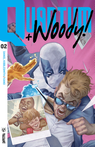 Image: Valiant Comics; Quantum & Woody #2 cover by Julian Totino Tedesco